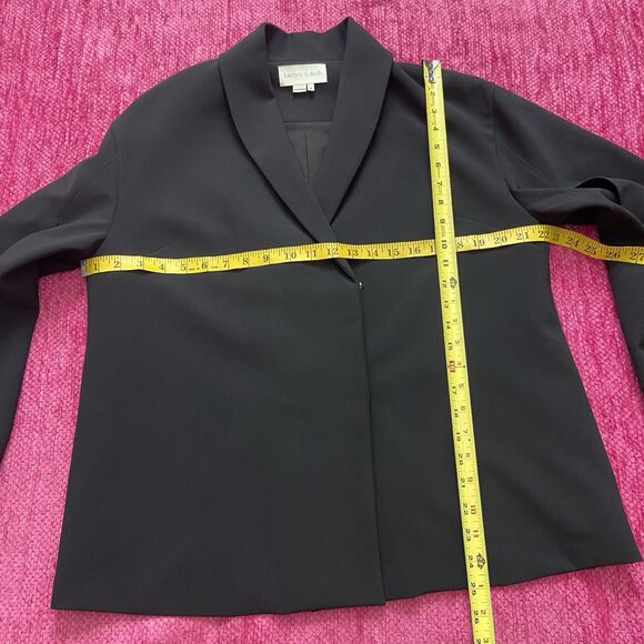 Sachin & Babi Fae Slit Sleeve Blazer Jacket Black Size 4 - Picture 9 of 13